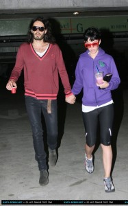 Katy Perry and fiance Russell Brand out in Los Angeles January 19