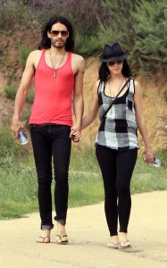 Katy Perry and Russell Brand on a hike in Los Angeles - March 21, 2010