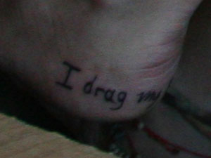 Sierra Kusterbeck foot tattoos