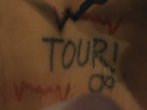 Sierra Kusterbeck tour fangs tattoo