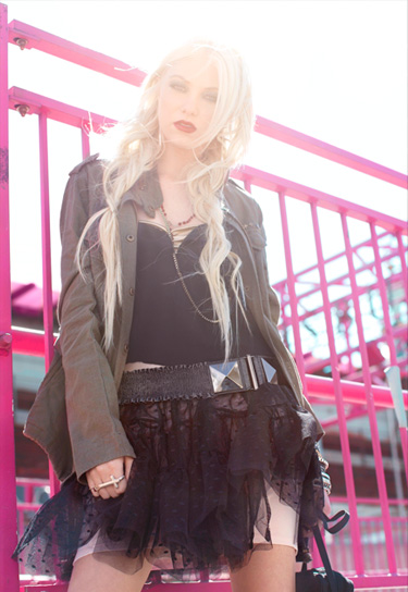 Taylor Momsen Material Girl Olive Jacket Tutu Steal Her Style
