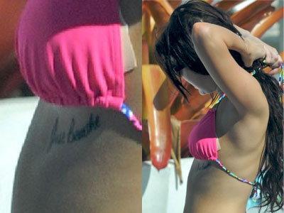 Black Celebrity Tattoos on Miley Cyrus  Tattoos   Meanings   Steal Her Style