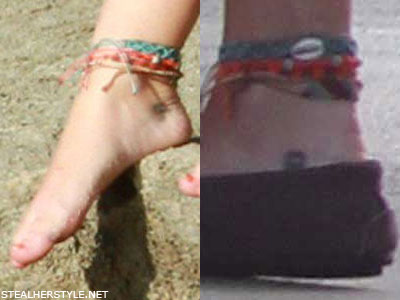 Miley Cyrus ankle tattoo