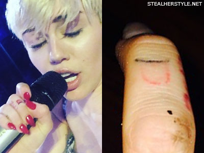 Miley Cyrus tongue tattoo
