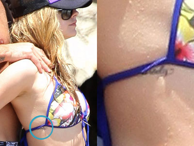Avril Lavigne Brody Jenner tattoo