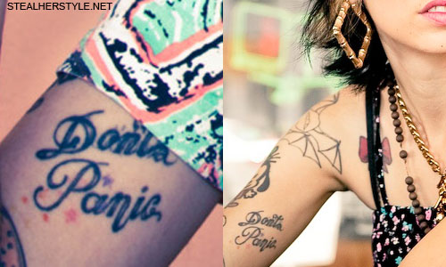 On the inside of her arm Kreayshawn had the name of her former best friend