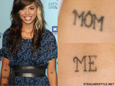 tattoos for girls about their dad on Christina Perri has matching Mom and Me tattoos on the ...