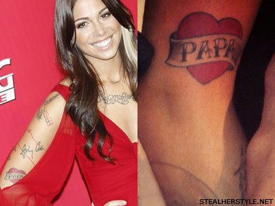 Christina Perri papa tattoo