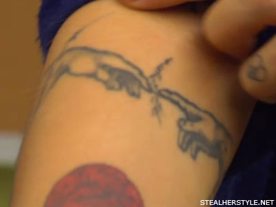 Christina Perri Michaelangelo tattoo