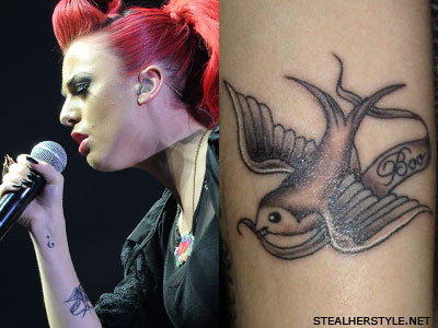 Cher Lloyd bird tattoo