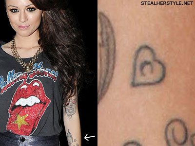 Cher Lloyd C heart tattoo