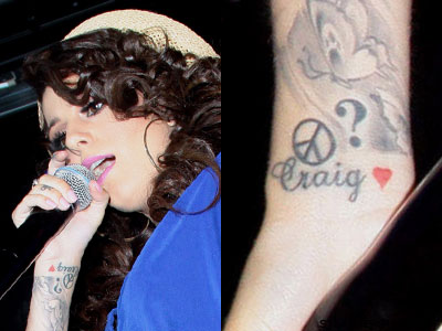 Cher Lloyd Craig wrist tattoo