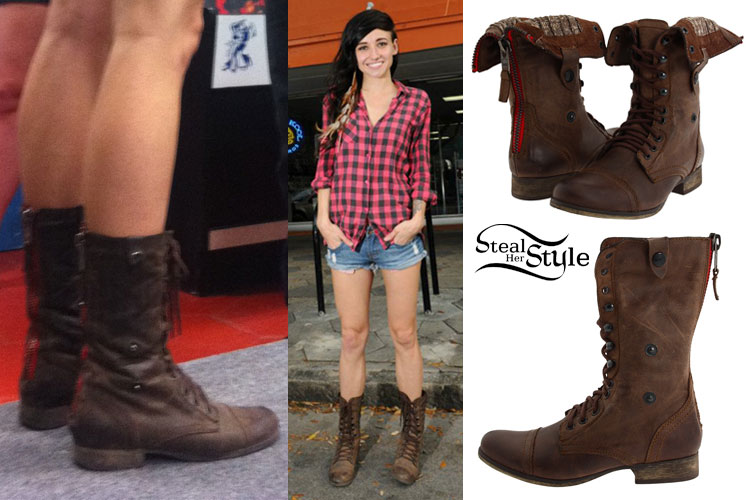 How To Style Brown Combat Boots - Yu Boots