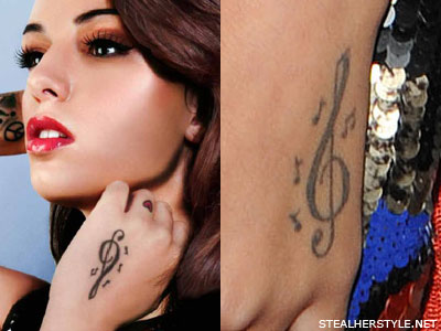 Cher Lloyd Music Note Tattoo Hand