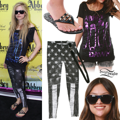 Avril Lavigne presented her Abbey Dawn clothing line at the Bread Butter