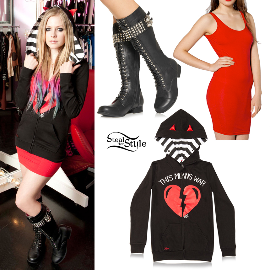 Avril Lavigne photoshoot for her Abbey Dawn collection at JustFab