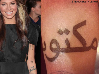 Christina Perri maktub tattoo