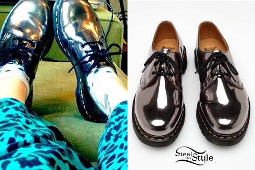 Hayley Williams: Silver Dr Martens Shoes