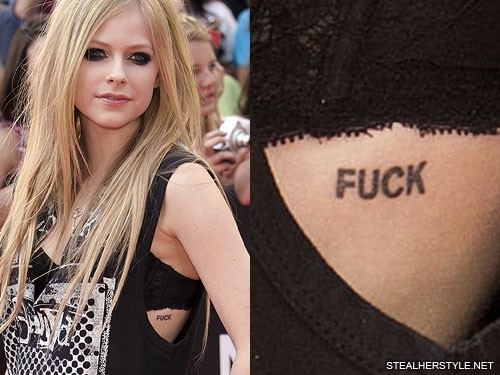 tattoos Avril lavigne