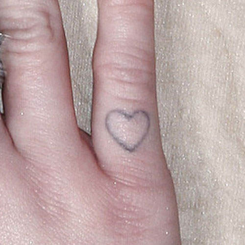 Heart Finger Tattoo