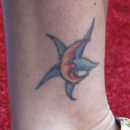 megan fox moon star ankle tattoo Star Tattoos On Inside Of Ankle