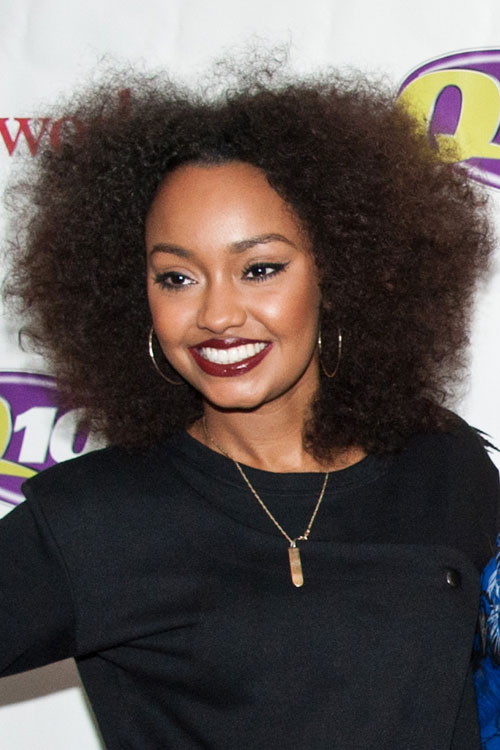 Leigh-Anne Pinnock Teased Dark Brown Afro Hairstyle | Steal Her Style