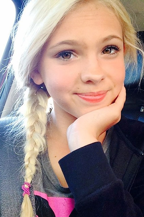 Jordyn Jones Straight Platinum Blonde Braid, Side Part Hairstyle