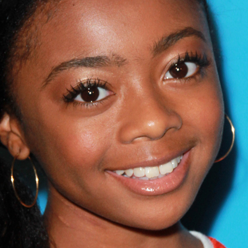 Skai Jackson Makeup Black Eyeshadow Nude Eyeshadow