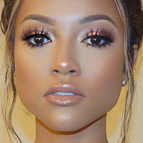 Karrueche Tran Makeup Black Eyeshadow Bronze Eyeshadow