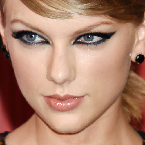 Taylor Swift Makeup: Black Eyeshadow, Blue Eyeshadow & Clear Lip Gloss