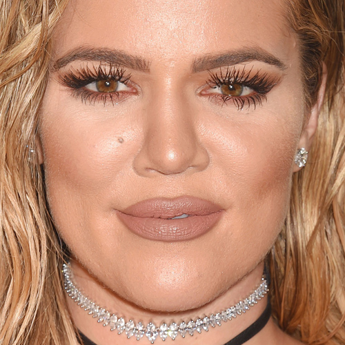 Khloe Kardashian Makeup Beige Eyeshadow, Taupe Eyeshadow & Red