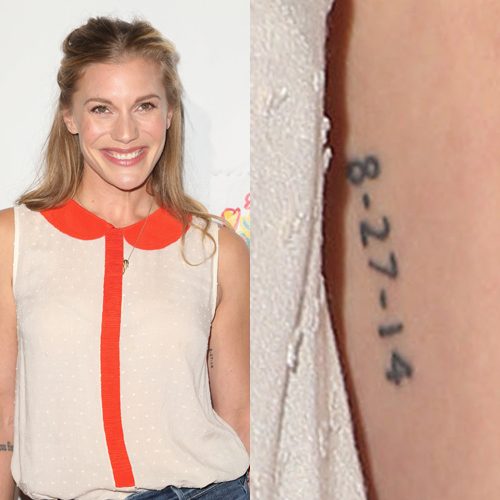 Katee Sackhoff Number Upper Arm Tattoo | Steal Her Style