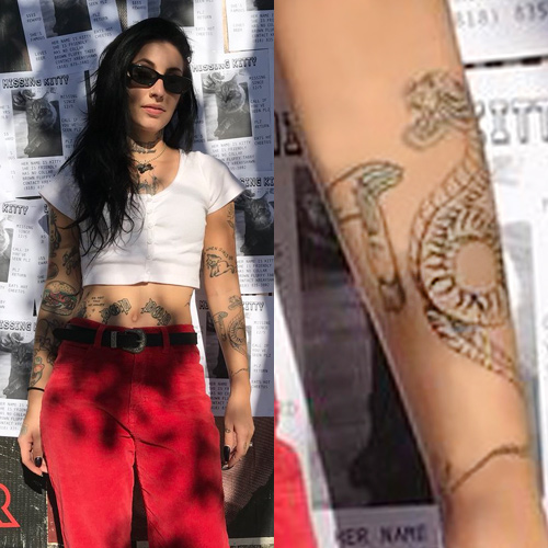 Albums 97+ Wallpaper Celebrities With Forearm Tattoos Completed 09/2023