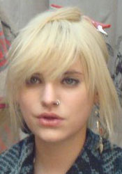 bleach blonde hair