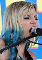 blue and blonde hair