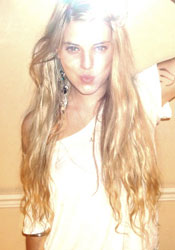 long blonde hair