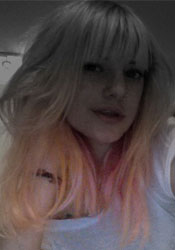orange and pink hair