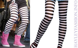 Hayley Williams: Striped Tights