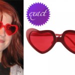 Hayley Williams: Red Heart Glasses