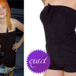 Hayley Williams: Black Strapless Romper