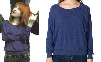 Hayley Williams: Blue Sweatshirt