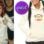 Hayley Williams: Paul Frank Monkey Hoodie