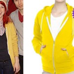 Hayley Williams: Yellow Zip-Up Hoodie