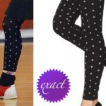 Hayley Williams: Black Polka Dot Leggings