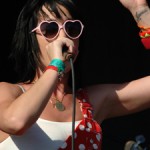 Katy Perry: Pink Heart Sunglasses