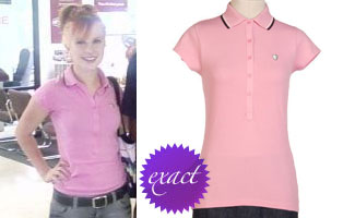 Hayley Williams: Pink Polo Shirt