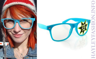 Hayley Williams: Blue Wayfarer Sunglasses