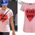 Katy Perry: Striped Heart T-shirt