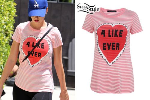 Katy Perry: Striped Heart T-shirt