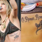 Juliet Simms Romeo tattoo